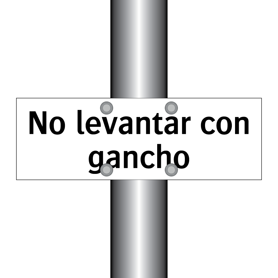 No levantar con gancho