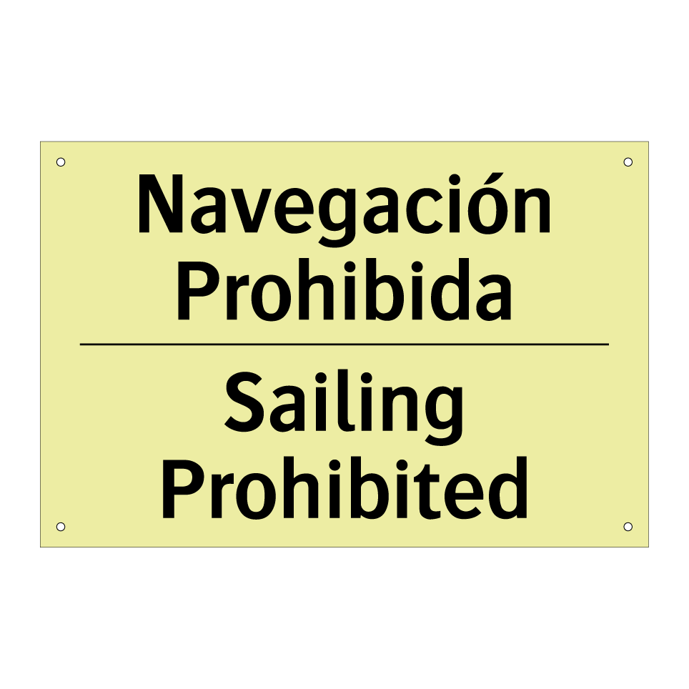 Navegación Prohibida - Sailing Prohibited