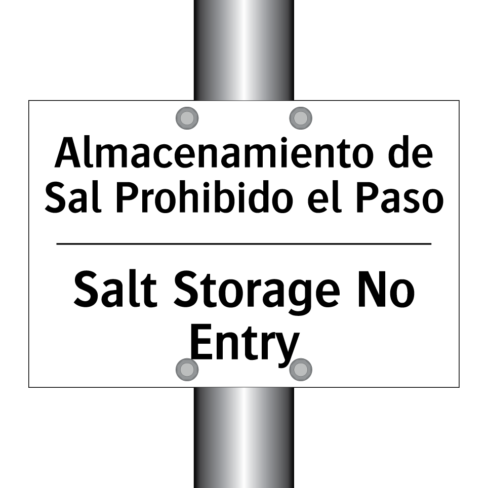 Almacenamiento de Sal Prohibido el Paso - Salt Storage No Entry