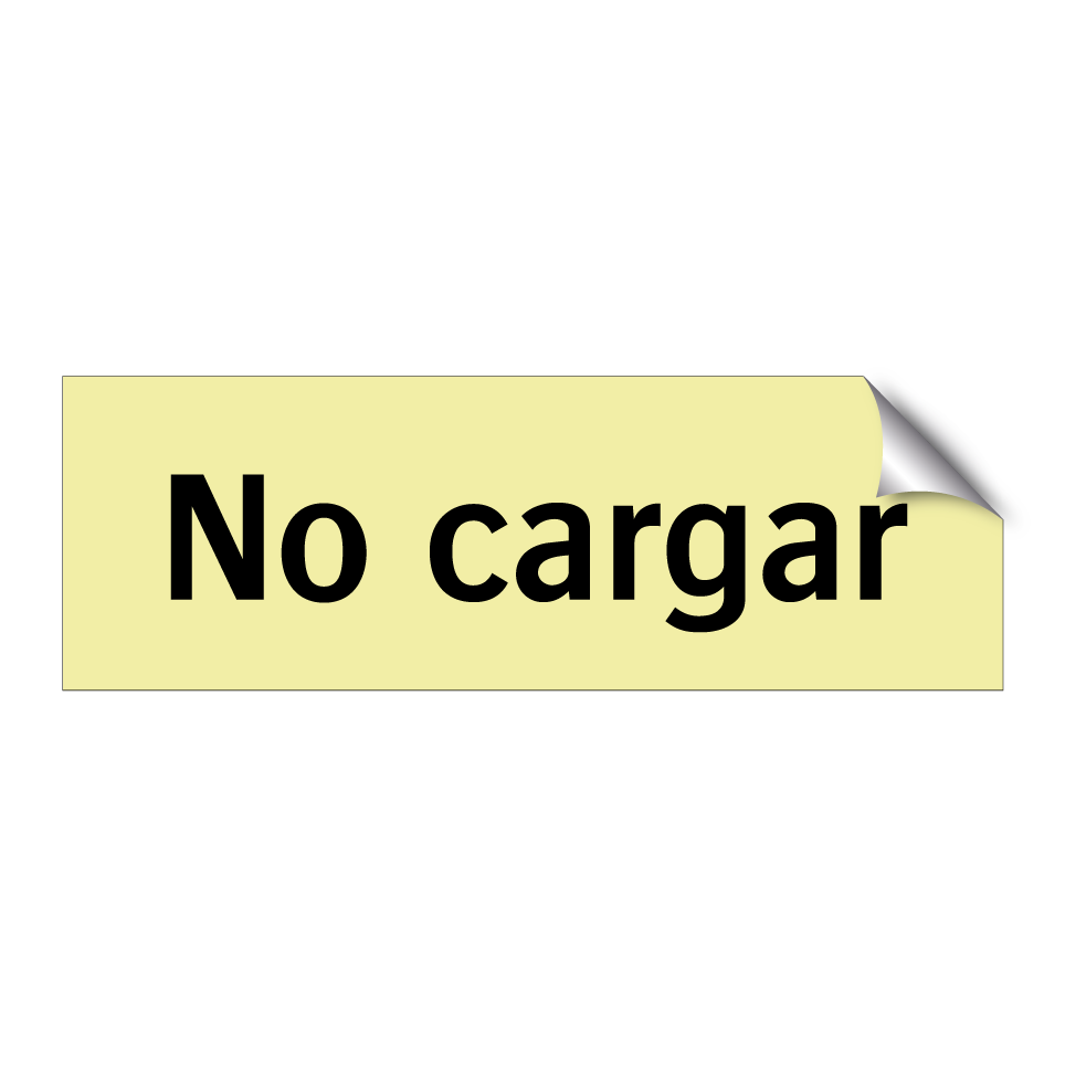 No cargar