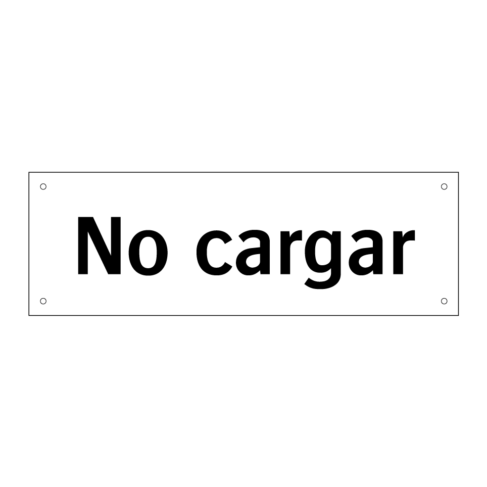 No cargar