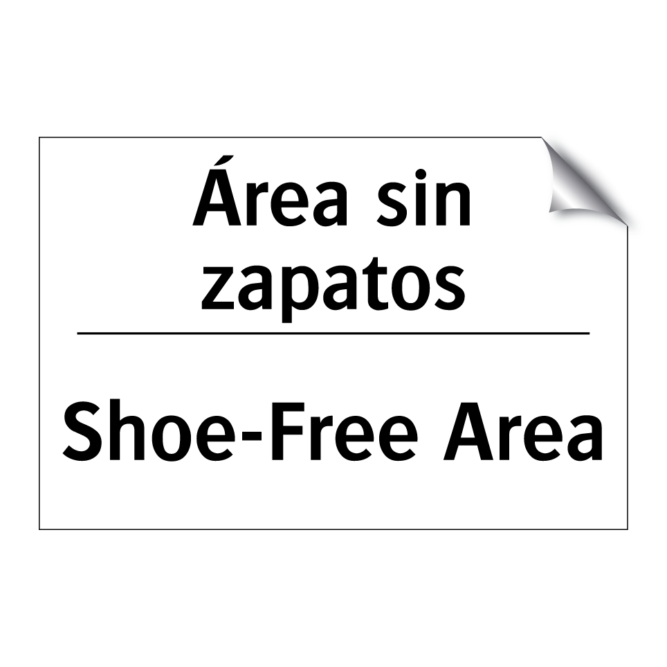 Área sin zapatos - Shoe-Free Area