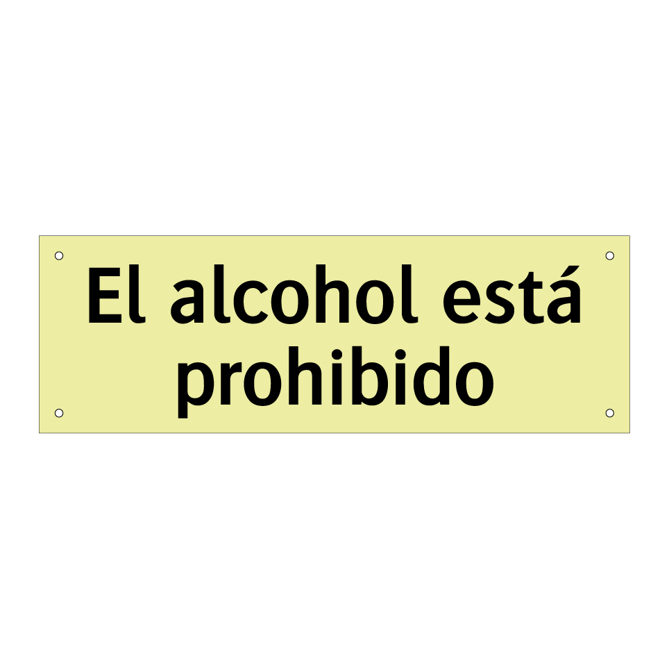 El alcohol está prohibido