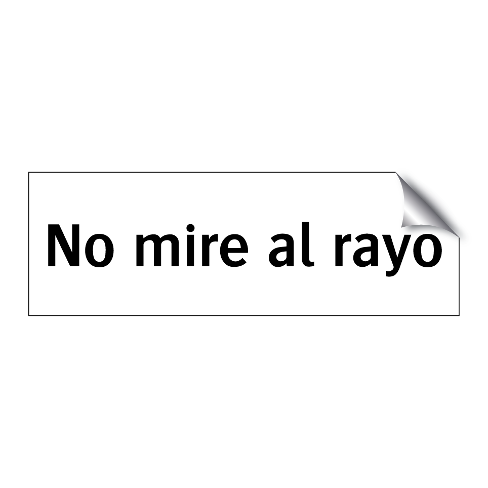 No mire al rayo