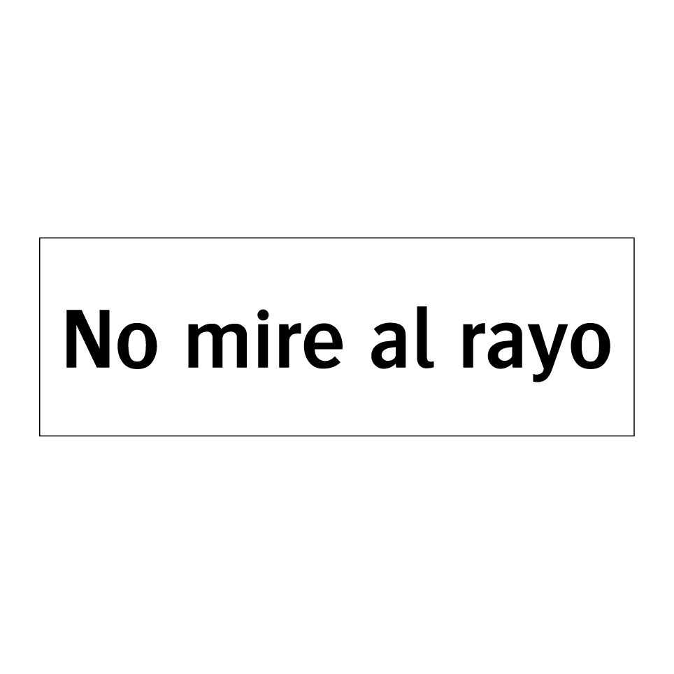 No mire al rayo