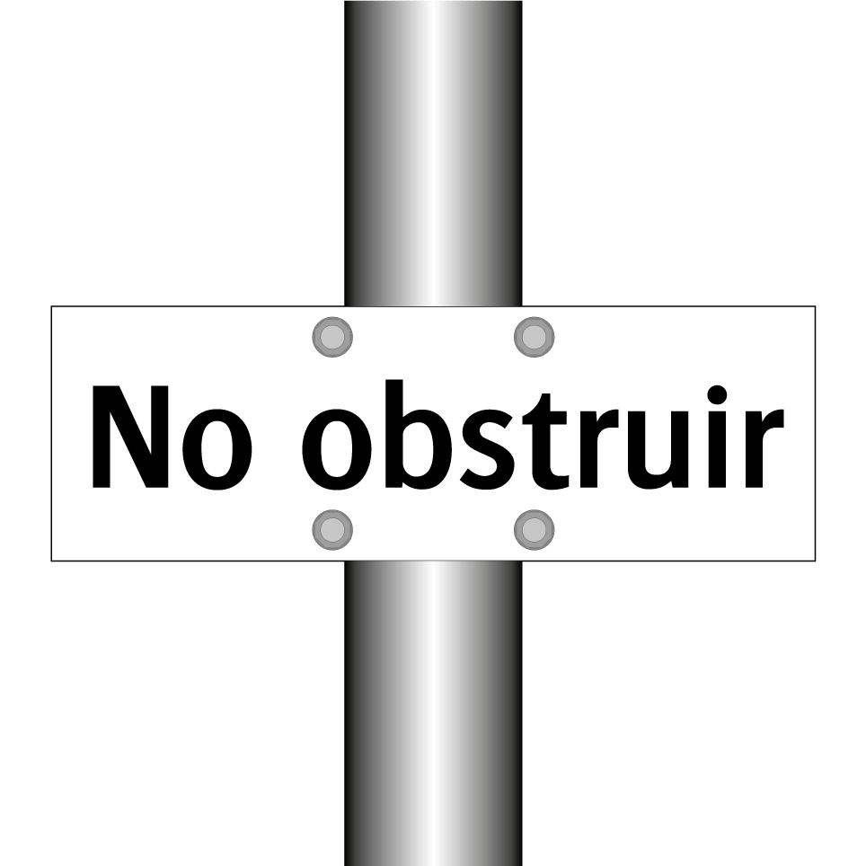 No obstruir