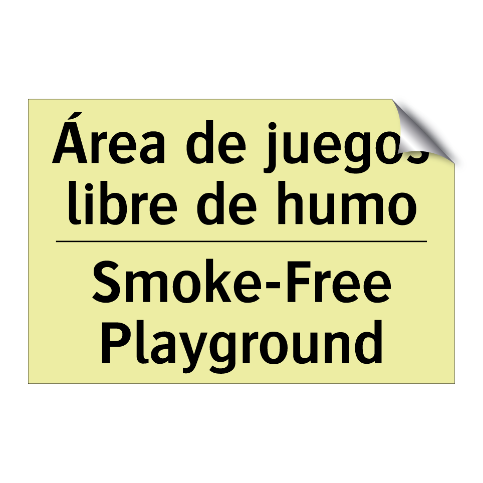 Área de juegos libre de humo - Smoke-Free Playground