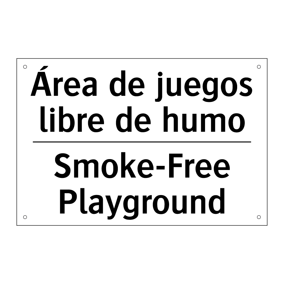 Área de juegos libre de humo - Smoke-Free Playground