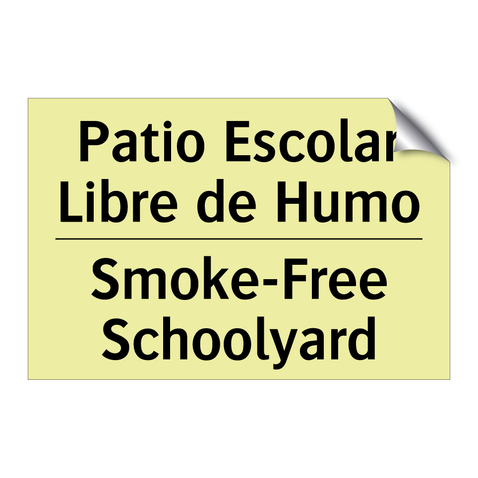 Patio Escolar Libre de Humo - Smoke-Free Schoolyard