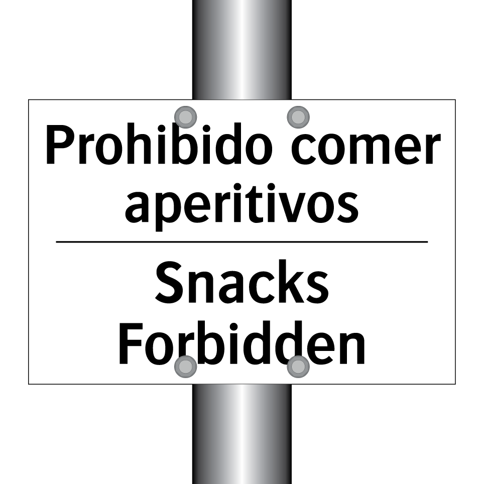 Prohibido comer aperitivos - Snacks Forbidden
