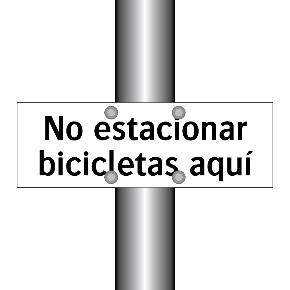 No estacionar bicicletas aquí
