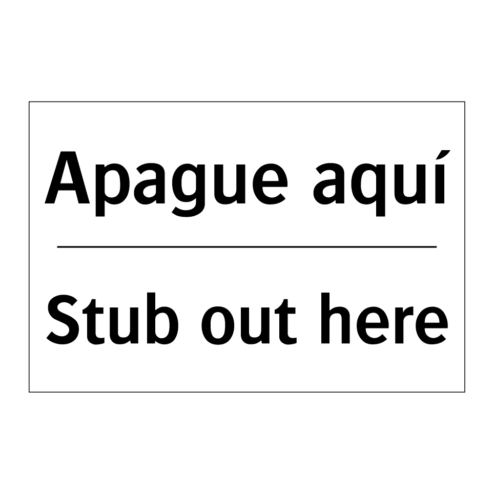 Apague aquí - Stub out here