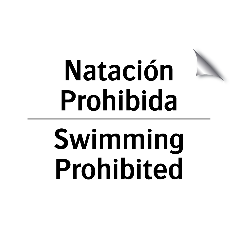 Natación Prohibida - Swimming Prohibited