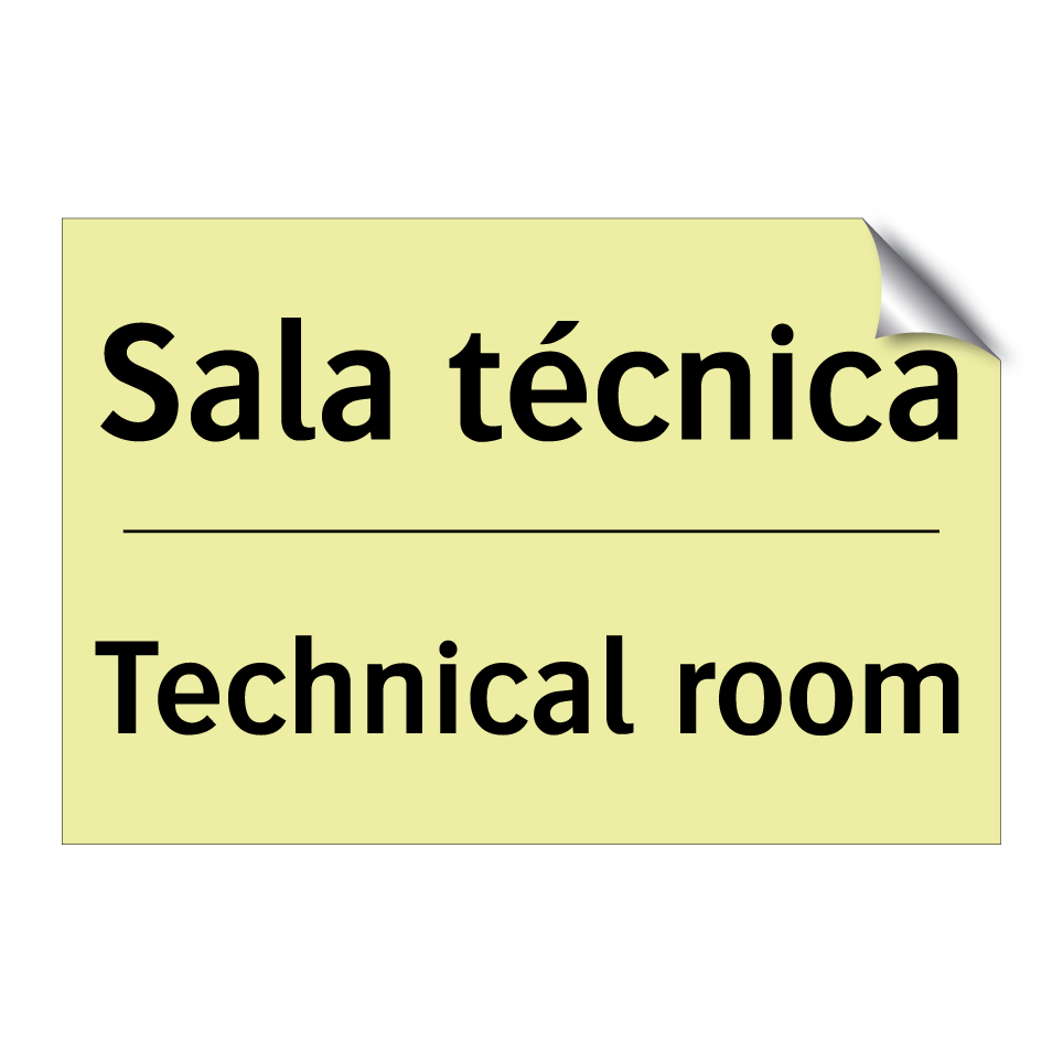 Sala técnica - Technical room