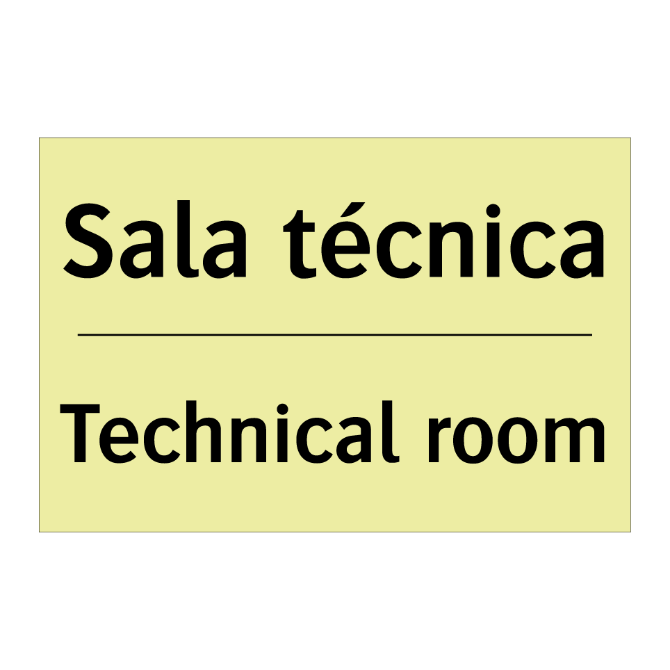 Sala técnica - Technical room