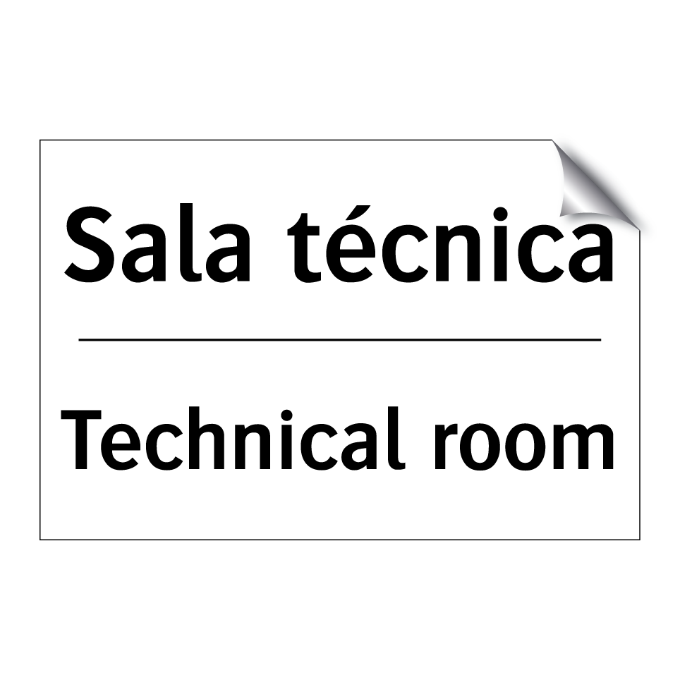 Sala técnica - Technical room