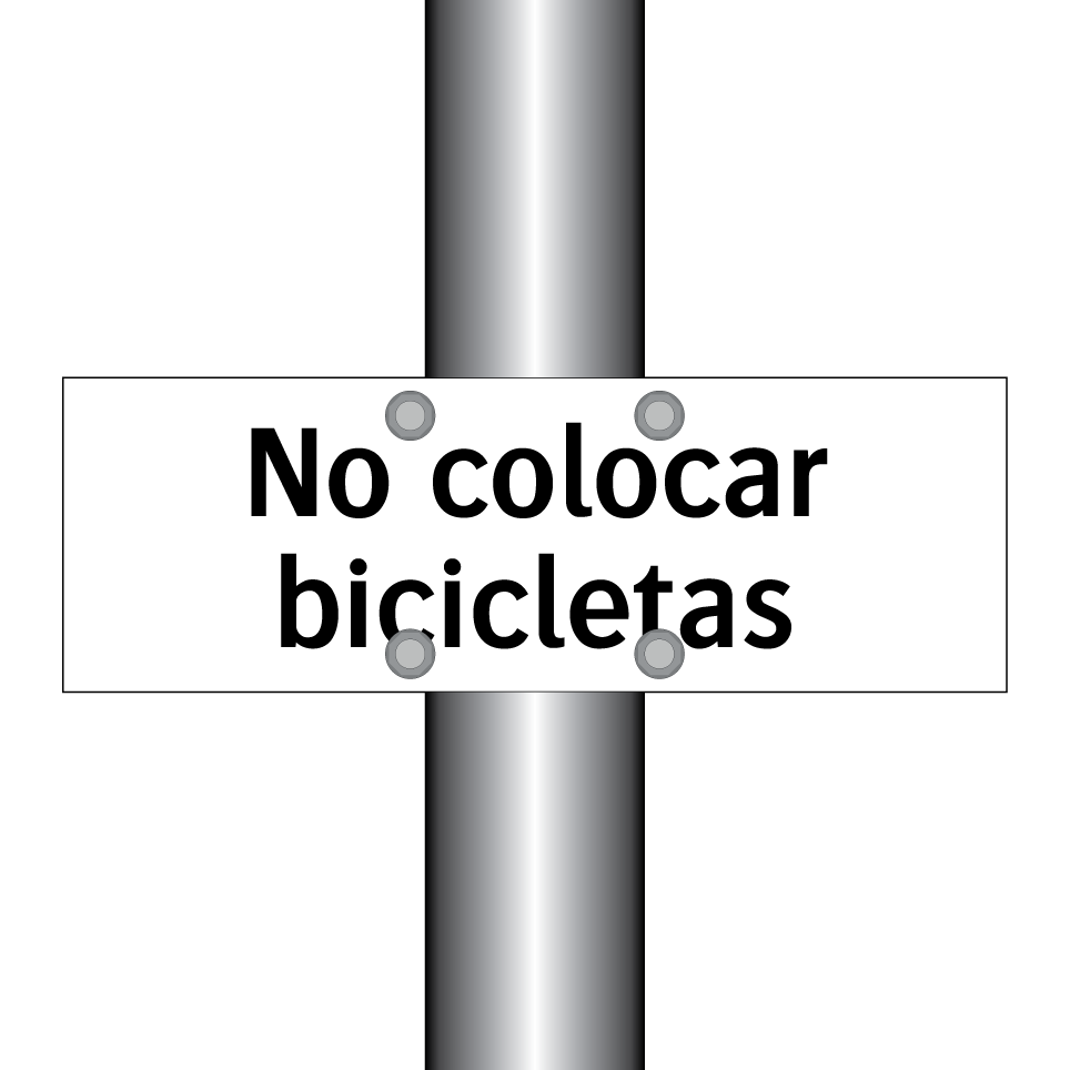 No colocar bicicletas