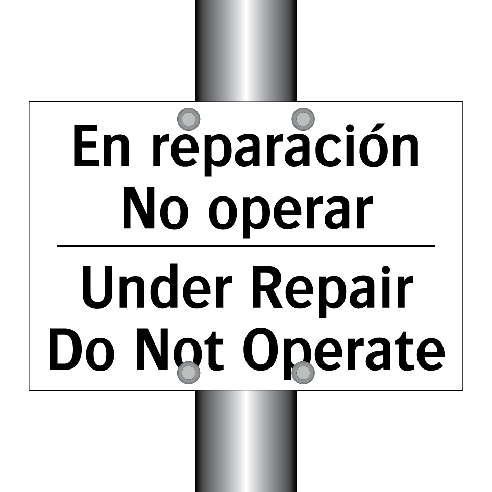 En reparación No operar - Under Repair Do Not Operate