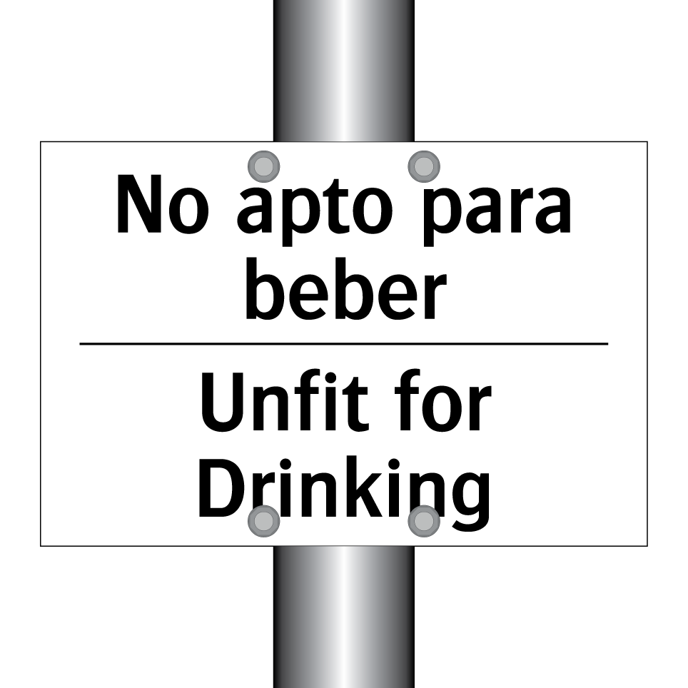 No apto para beber - Unfit for Drinking