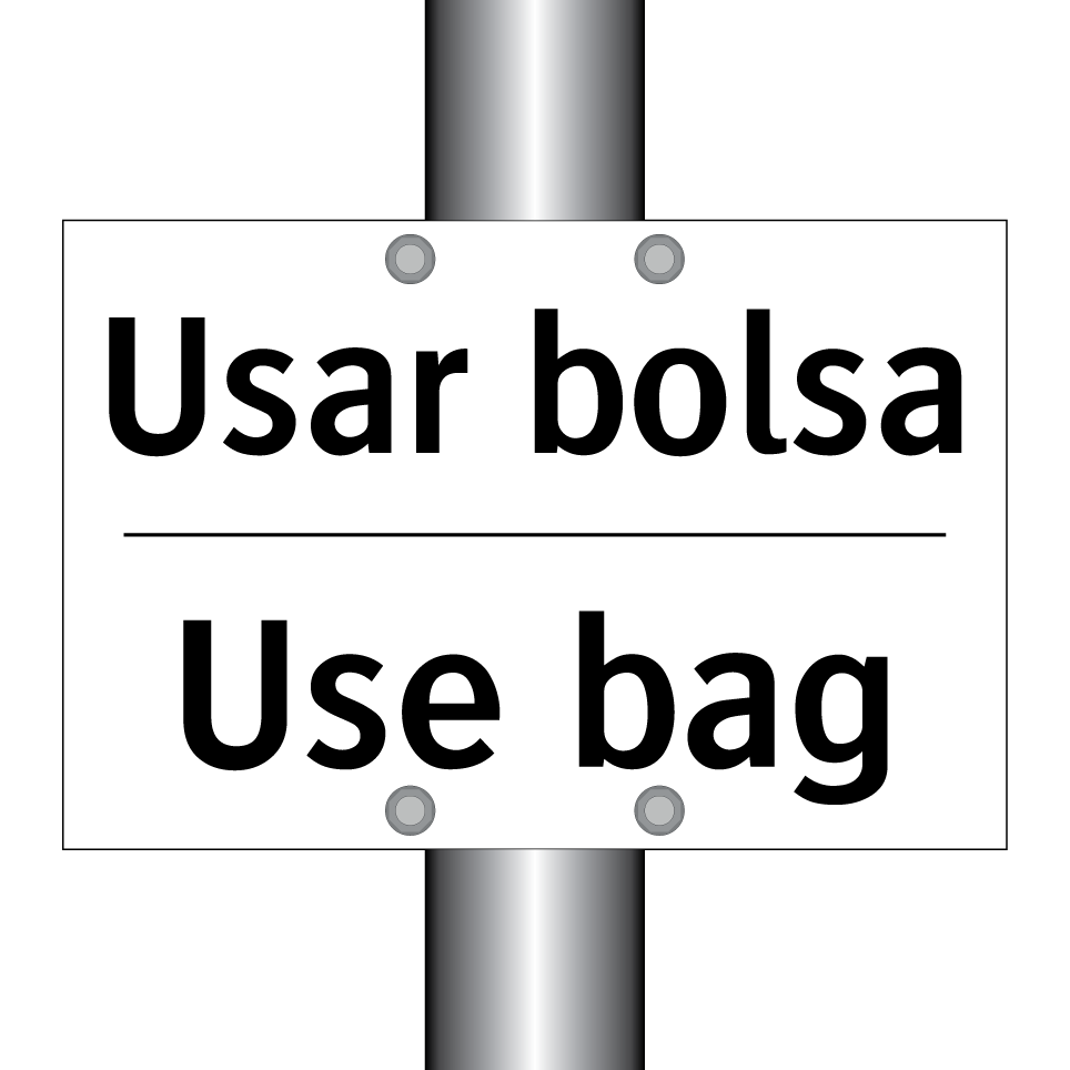 Usar bolsa - Use bag