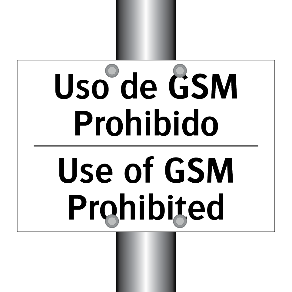 Uso de GSM Prohibido - Use of GSM Prohibited