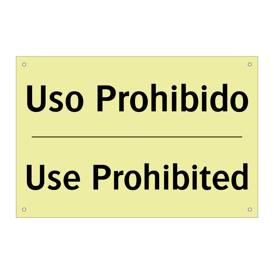 Uso Prohibido - Use Prohibited