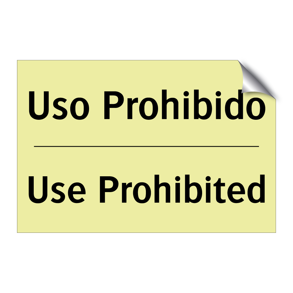Uso Prohibido - Use Prohibited
