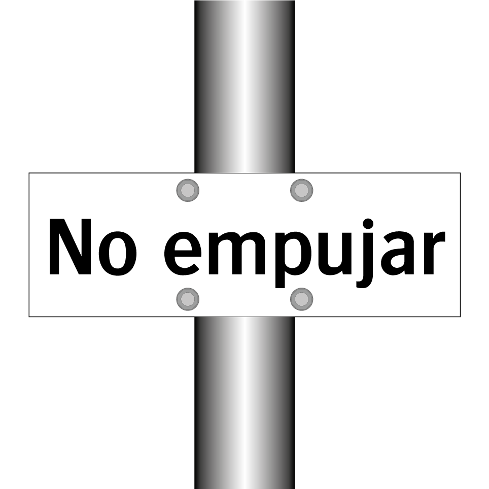 No empujar