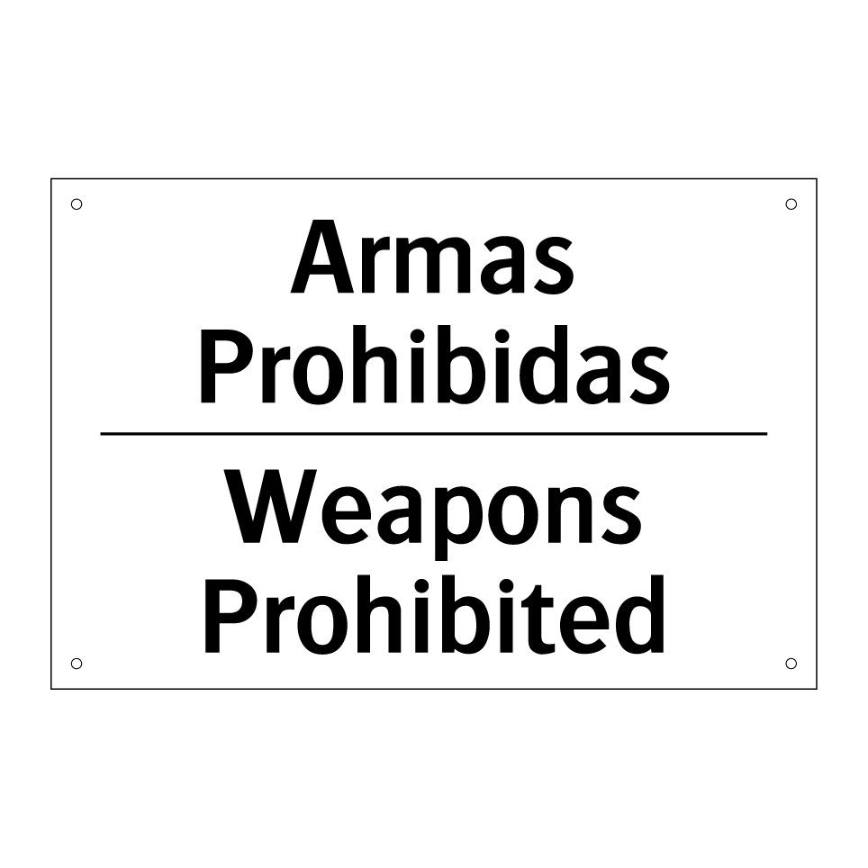 Armas Prohibidas - Weapons Prohibited