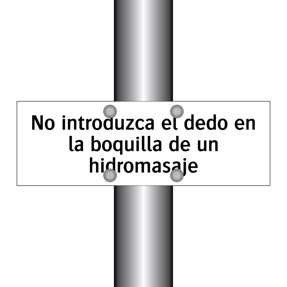 No introduzca el dedo en la boquilla de un hidromasaje