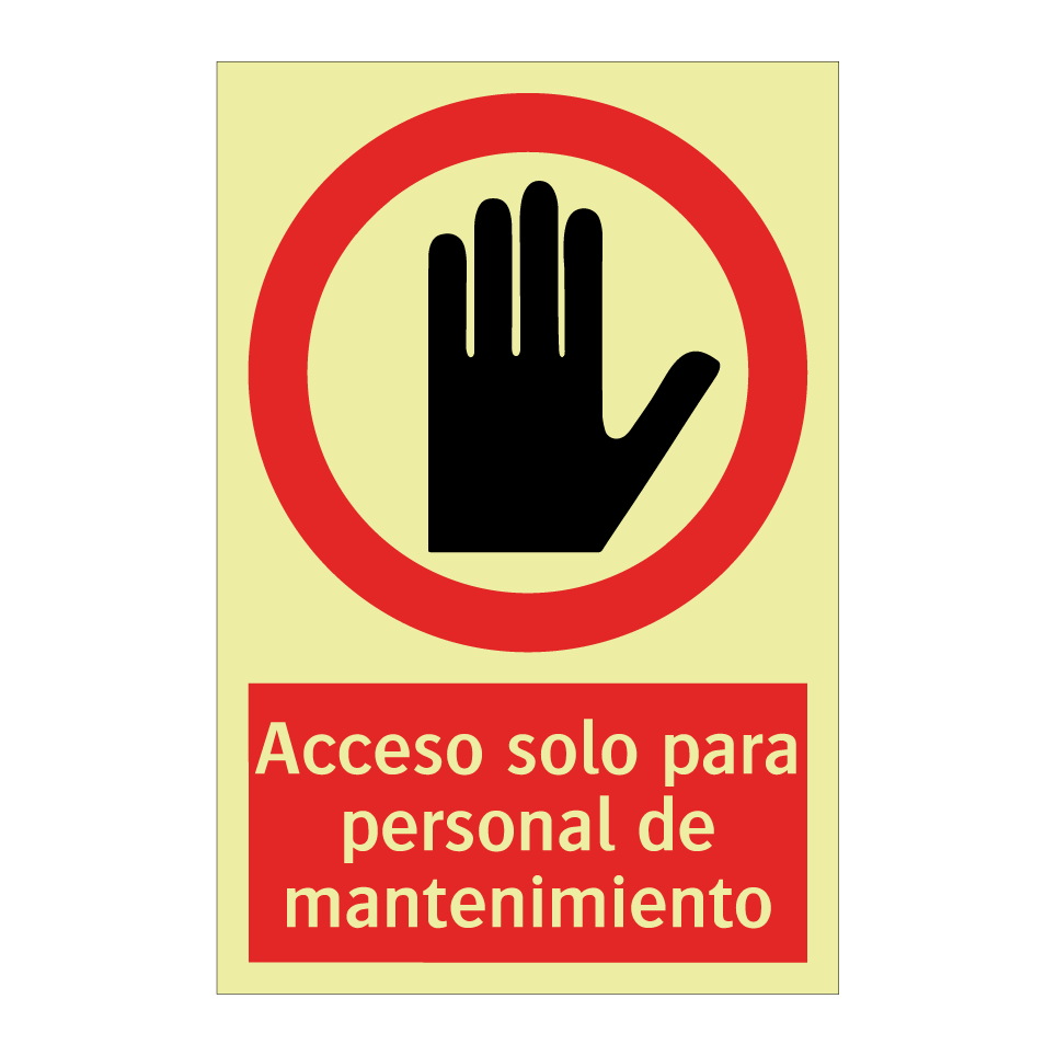 Acceso solo para personal de mantenimiento