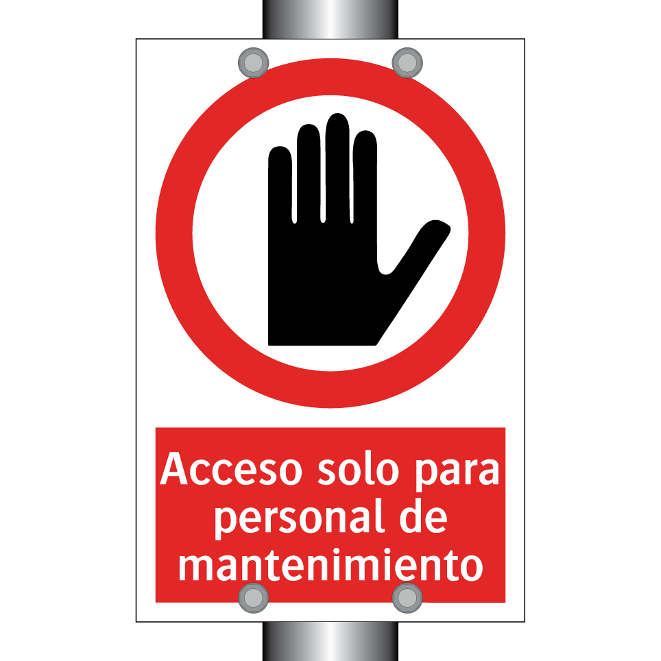 Acceso solo para personal de mantenimiento