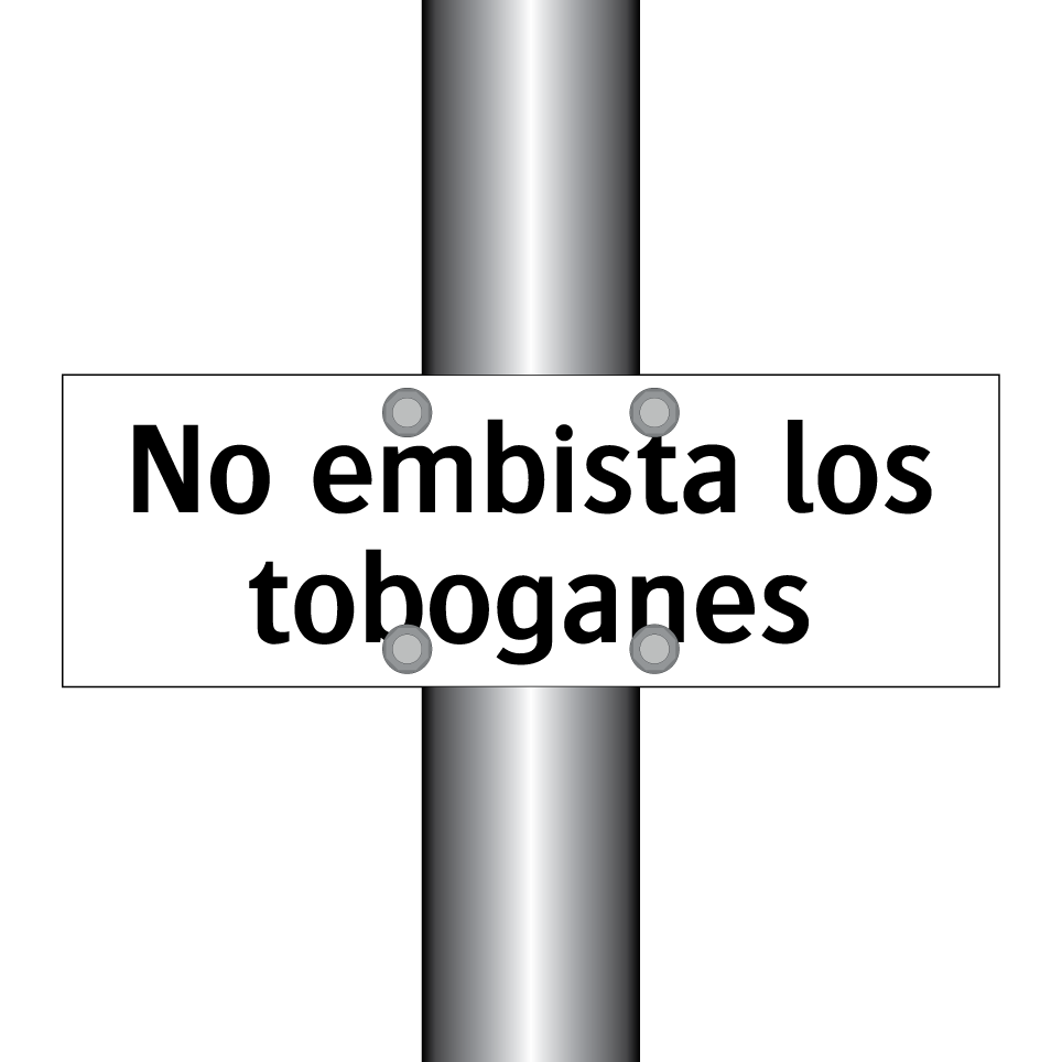 No embista los toboganes