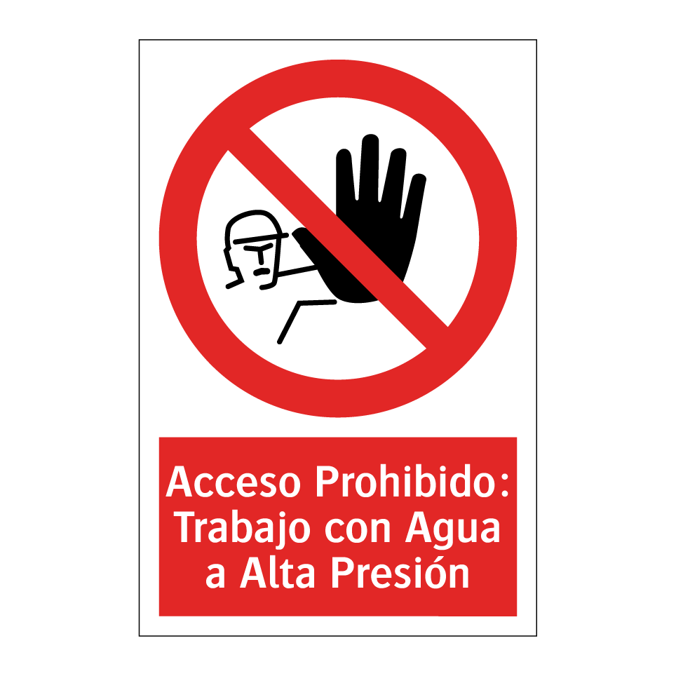 Acceso Prohibido: Trabajo con Agua a Alta Presión