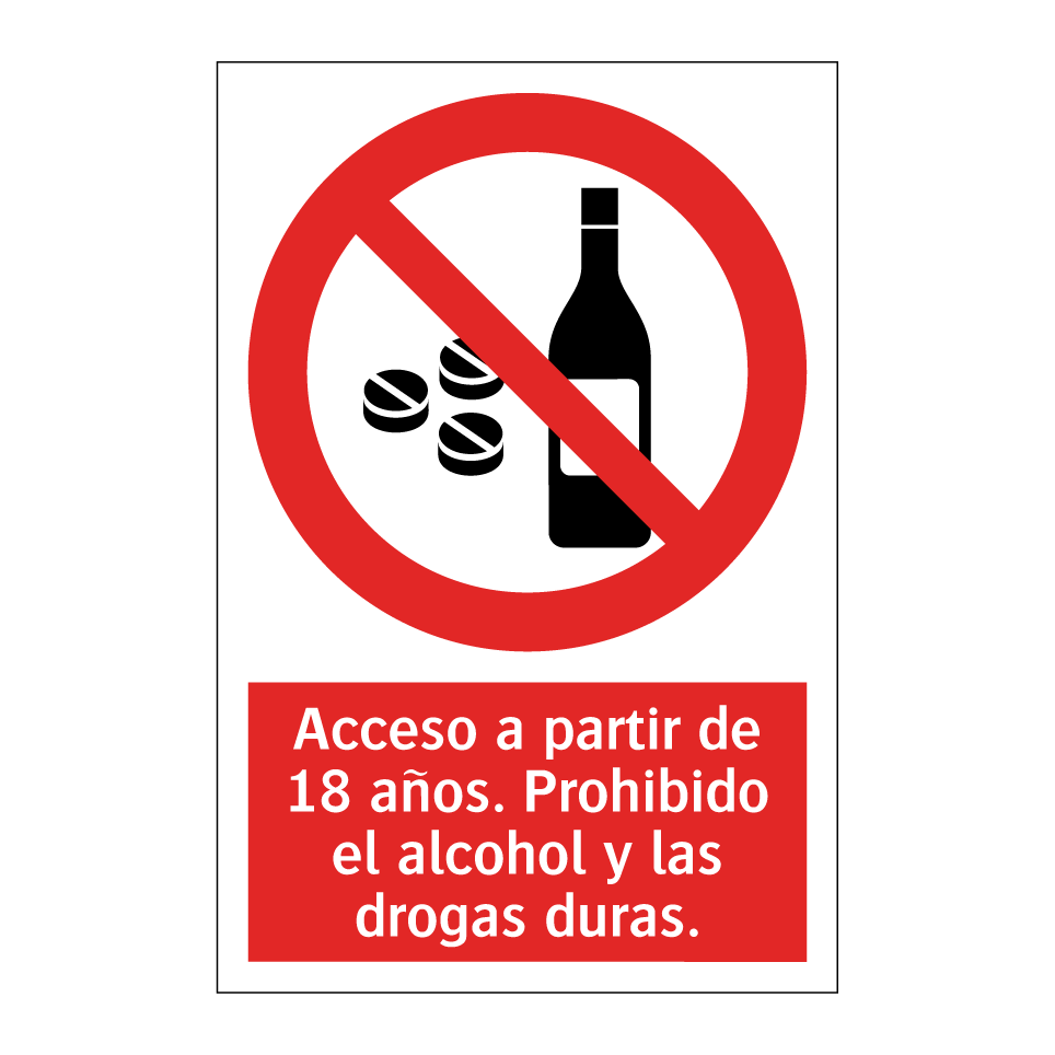 Acceso a partir de 18 años. Prohibido el alcohol y las drogas duras.