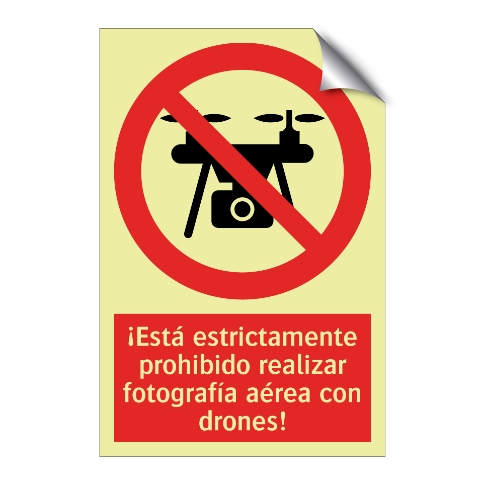 ¡Está estrictamente prohibido realizar fotografía aérea con drones!