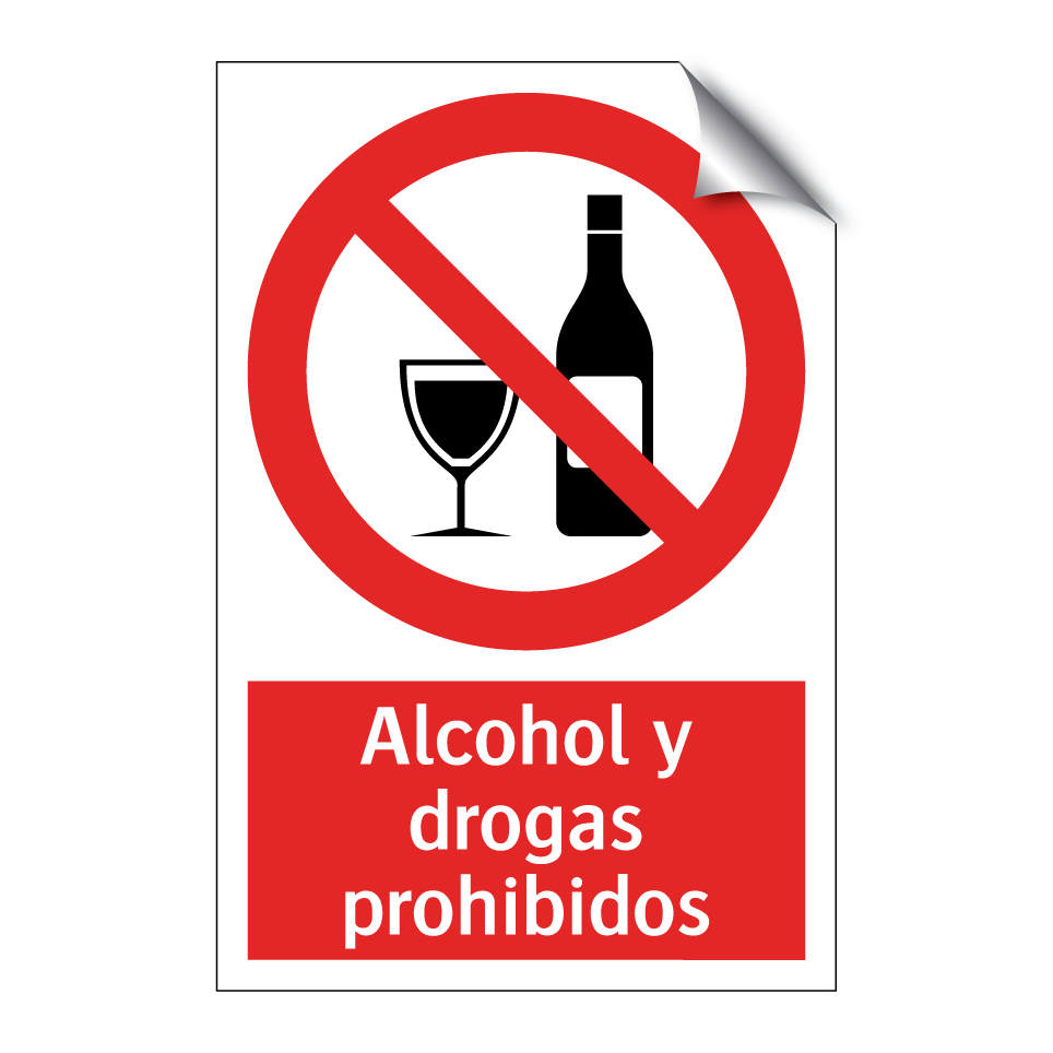 Alcohol y drogas prohibidos