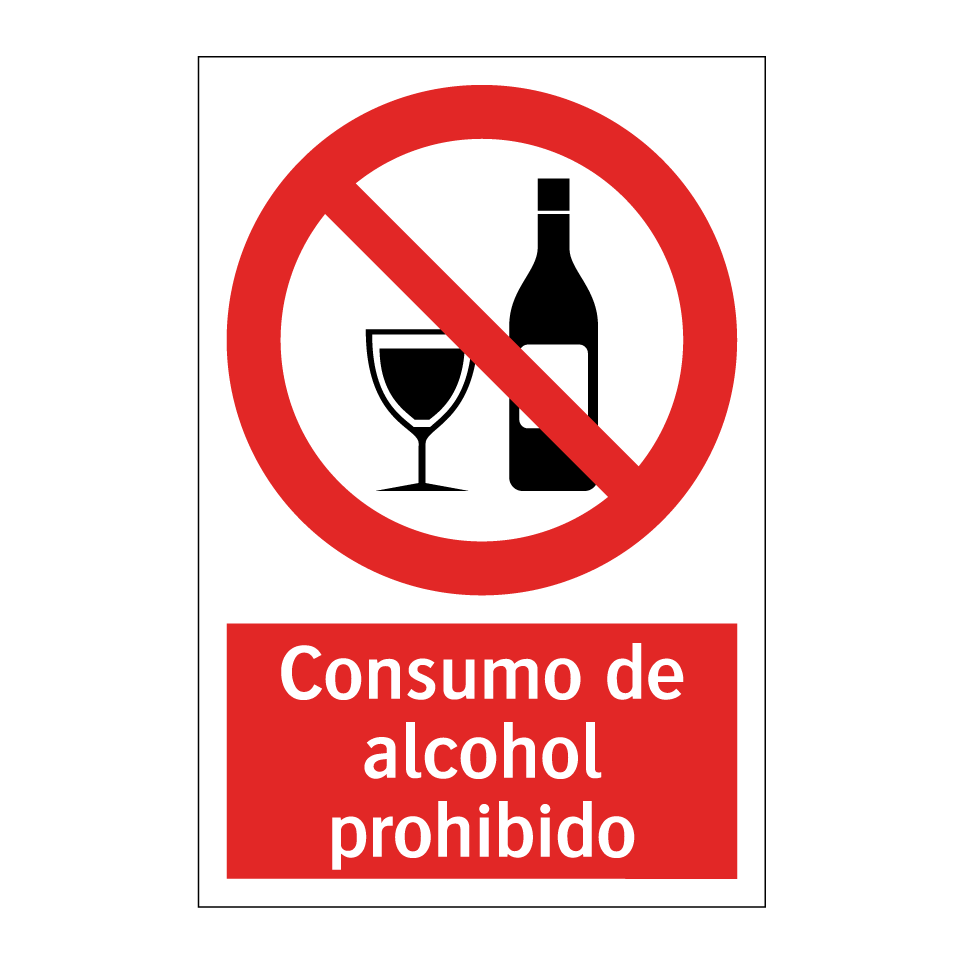 Consumo de alcohol prohibido