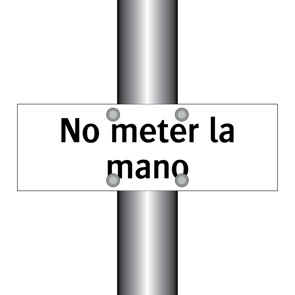 No meter la mano