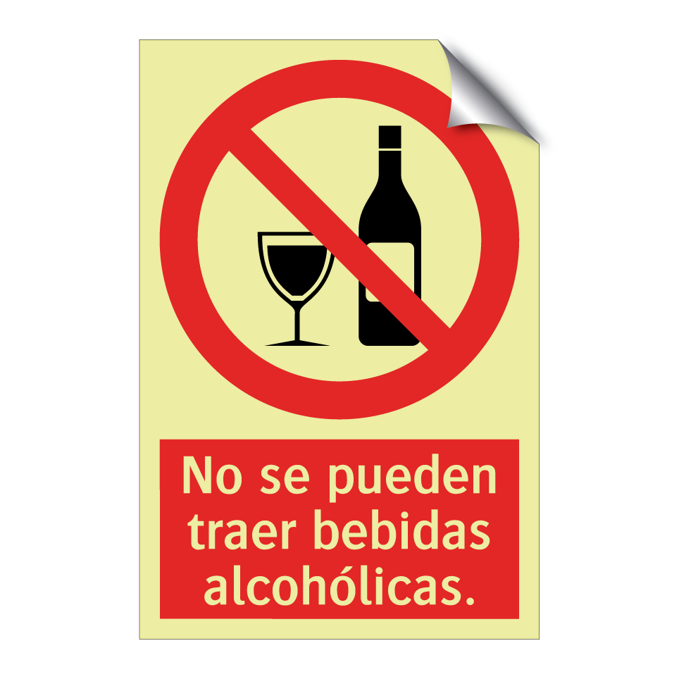 No se pueden traer bebidas alcohólicas.