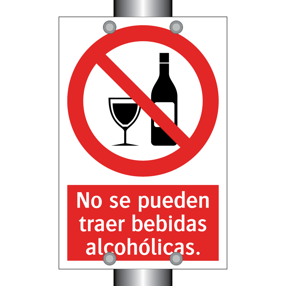 No se pueden traer bebidas alcohólicas.