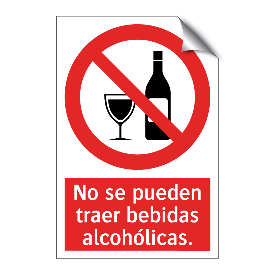 No se pueden traer bebidas alcohólicas.