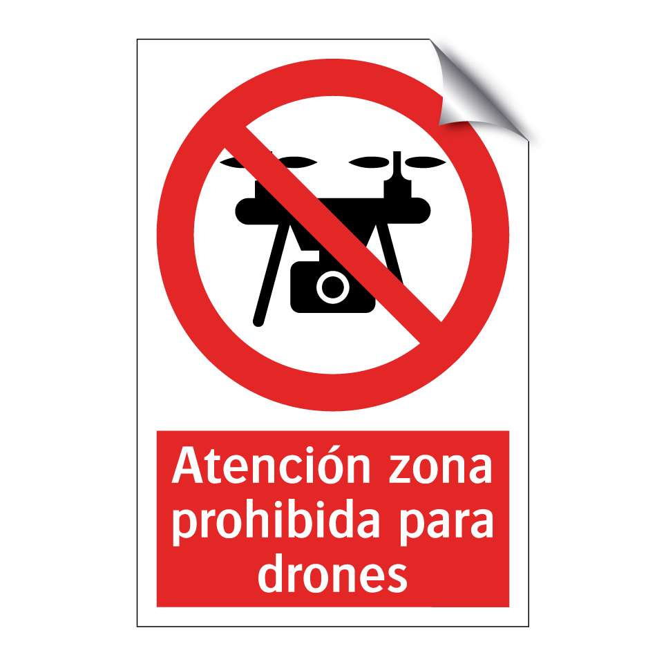 Atención zona prohibida para drones