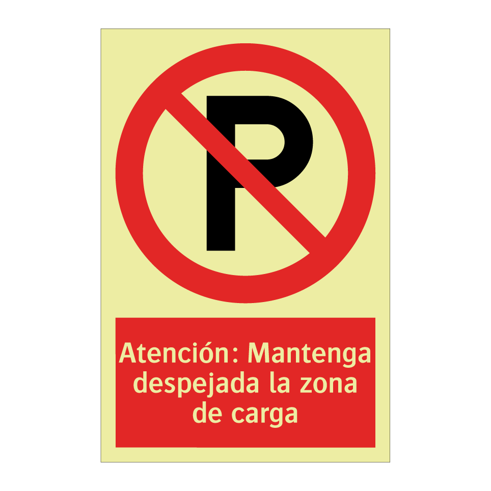Atención: Mantenga despejada la zona de carga