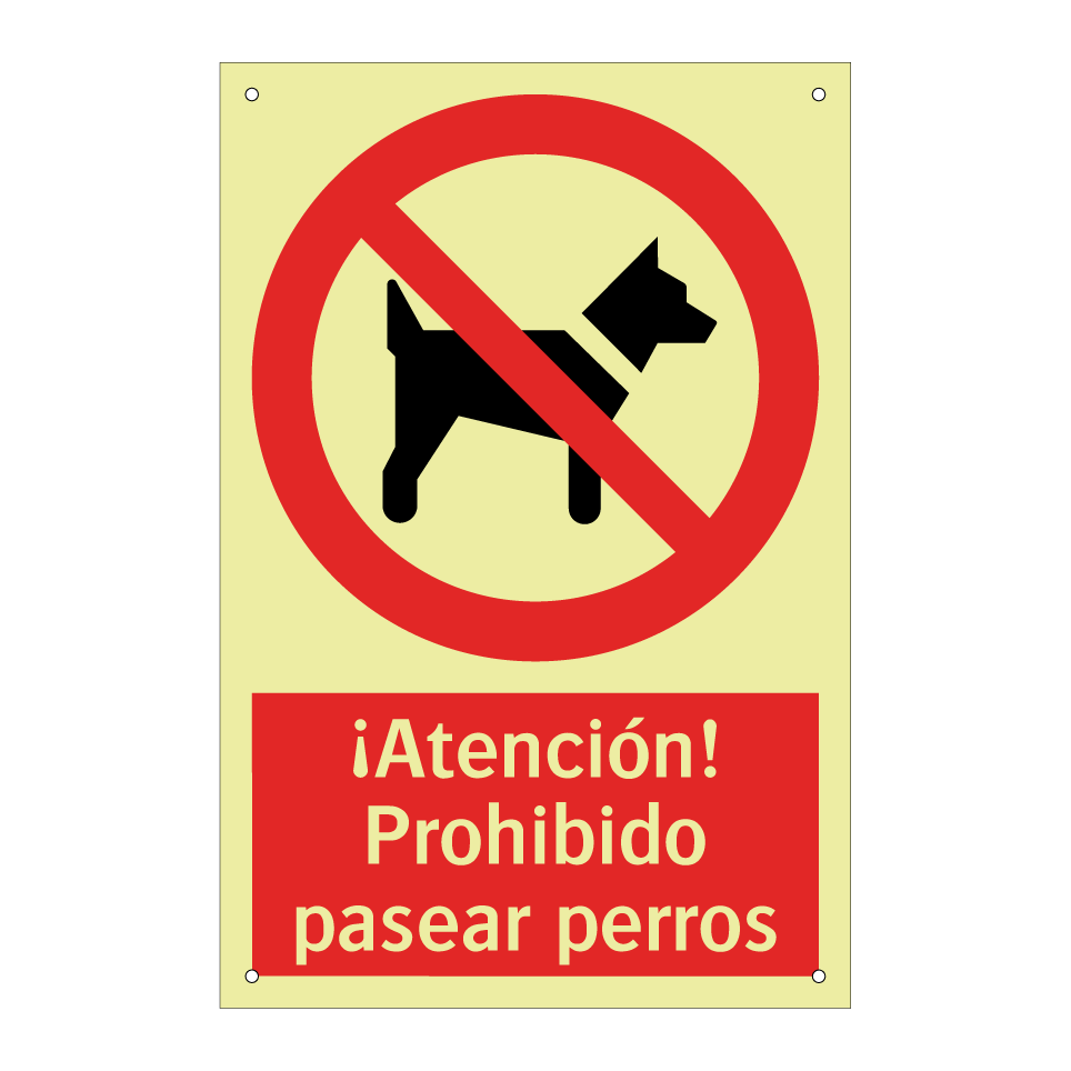 ¡Atención! Prohibido pasear perros
