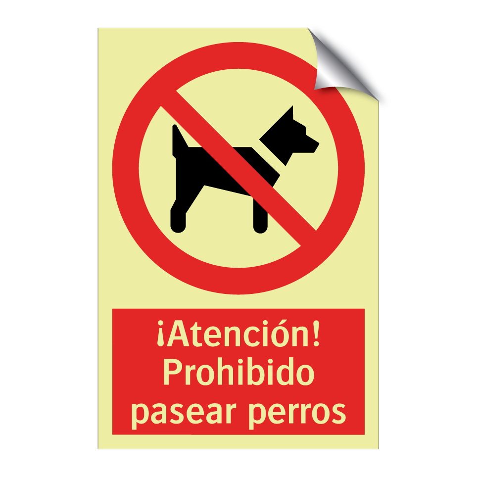¡Atención! Prohibido pasear perros
