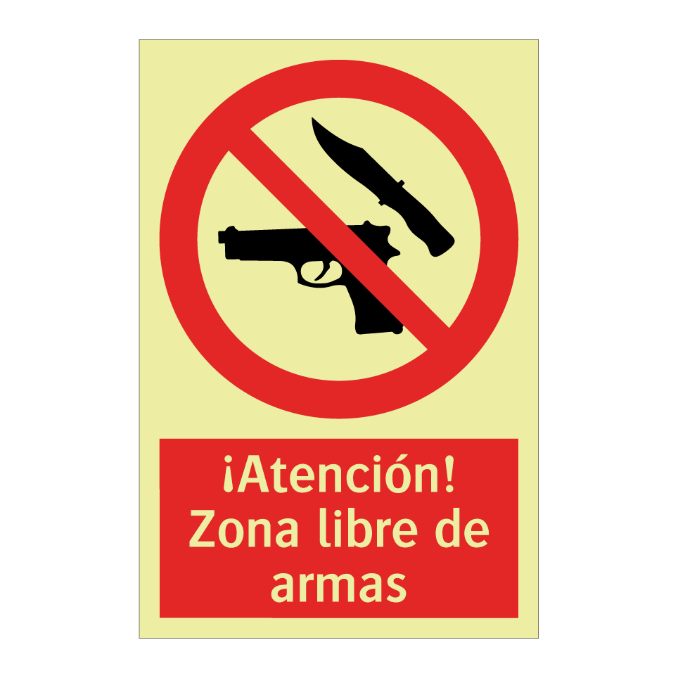 ¡Atención! Zona libre de armas