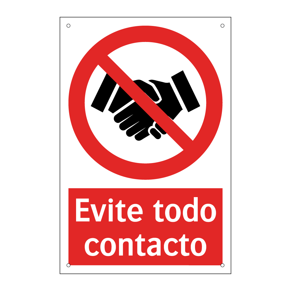 Evite todo contacto