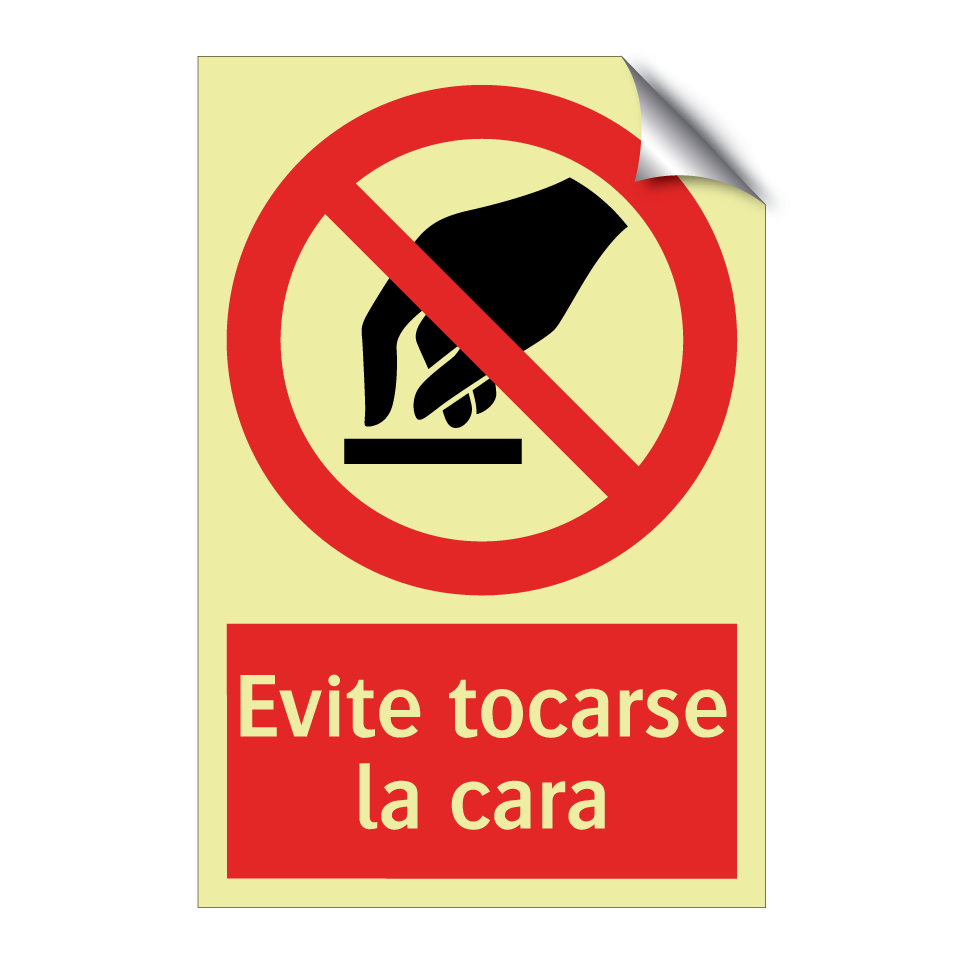 Evite tocarse la cara