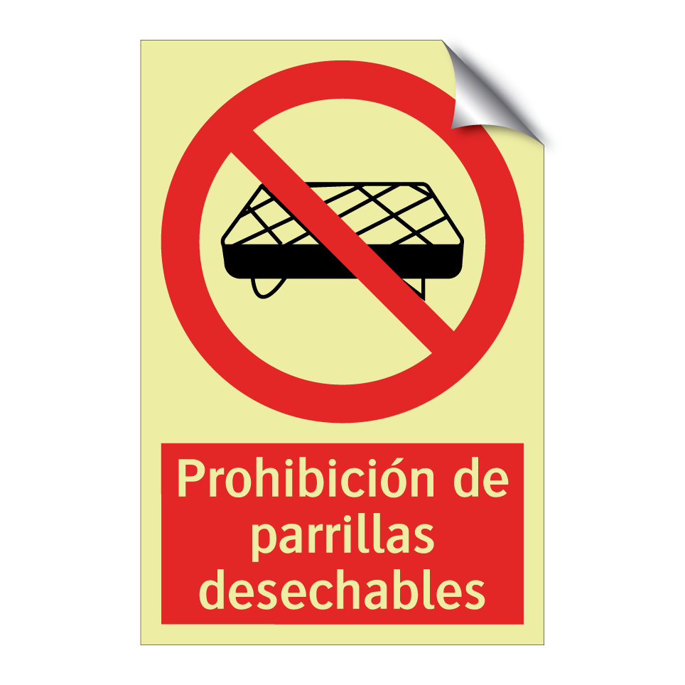 Prohibición de parrillas desechables